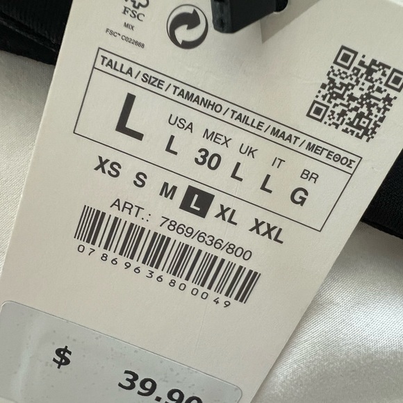 Zara draped mini skirt NWT - Picture 3 of 5